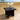 Quatropi Luxury Outdoor Garden Square End Coffee Table Black Rattan Clear Glass Crane