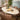 Quatropi Luxury Oval 6 Seater Ceramic Marble Dining Table and Chairs Set Brown White