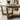 Quatropi Maeve 6 Seater Stained Solid Wooden Extending Dining Set Grey