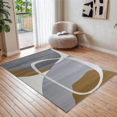 Maison Large Rug Grey / Mustard / Cream / Light Grey 200 X 290cm