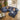 Quatropi Martha 4 Seater Corner Sofa Blue Chenille 266x176cm 3L