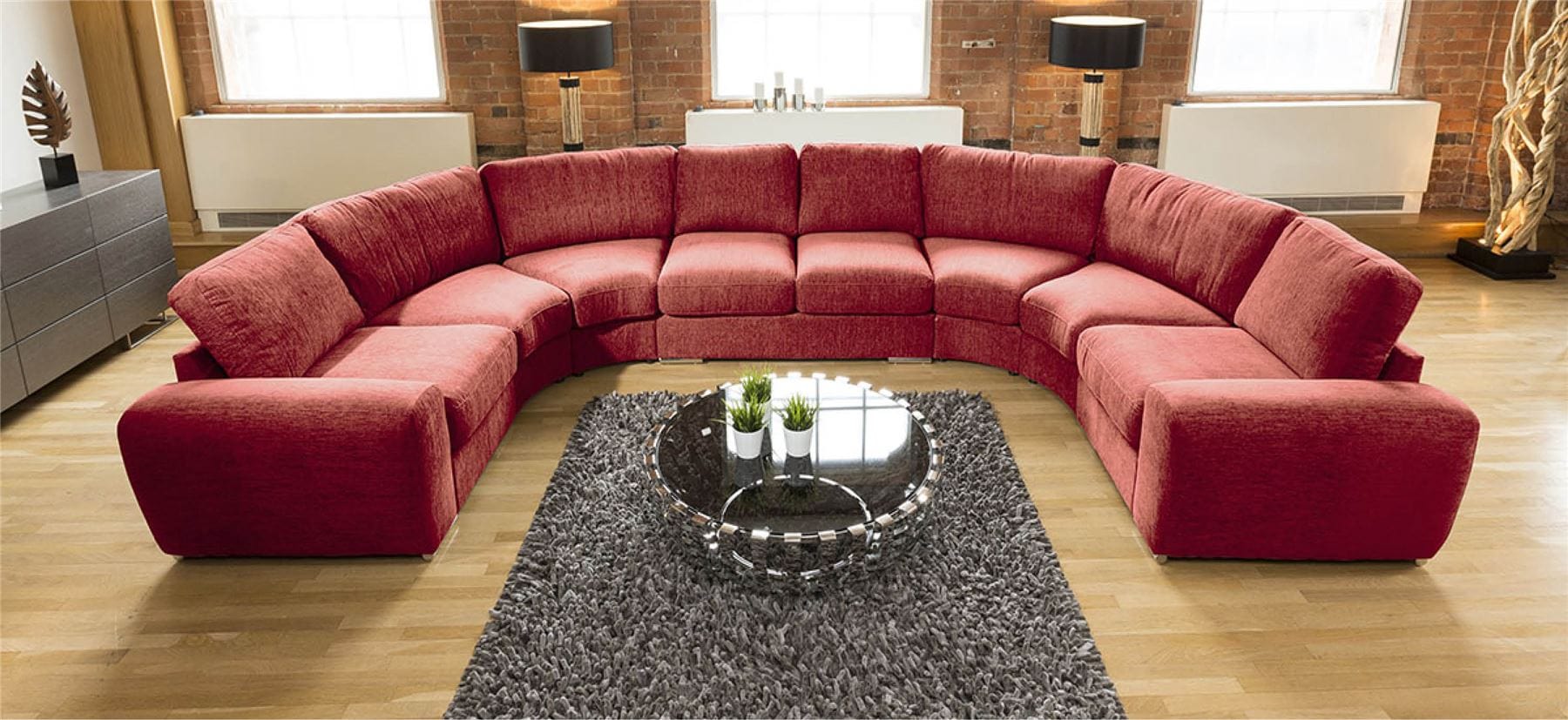 Quatropi Massive Modern Cinema U Shape Sofa Corner Group Any Colour Grande 25