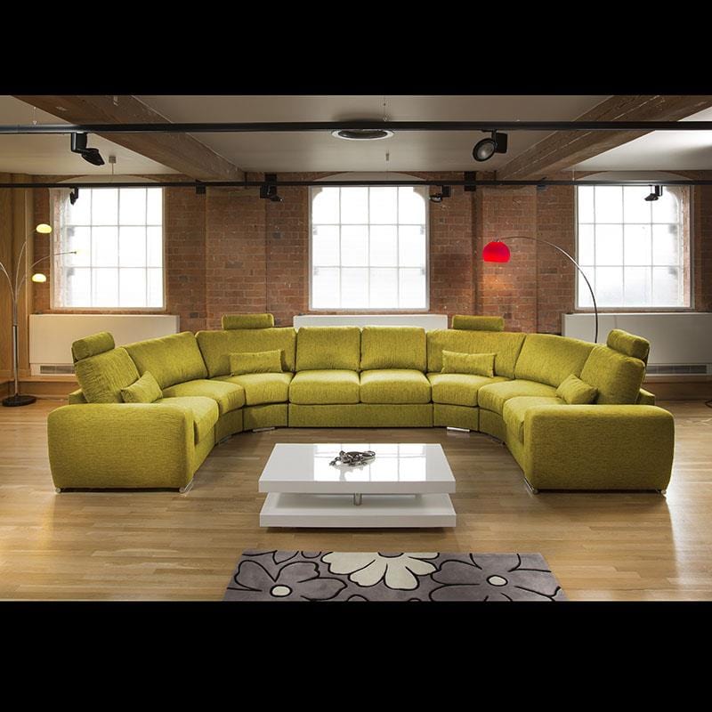 Quatropi Massive Modern Cinema U Shape Sofa Corner Group Headrests Grande 25