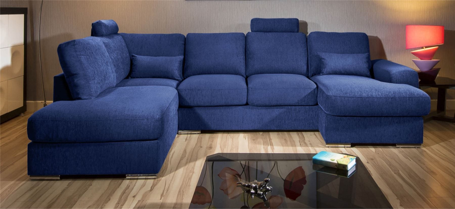 Quatropi Massive Modern L Shape Quality Sofa chaise Corner Group Grande 3LH