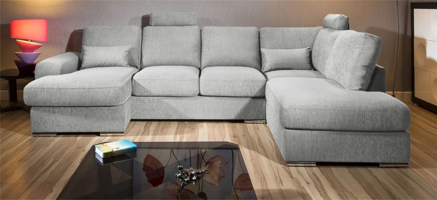 Quatropi Massive Modern L Shape Quality Sofa chaise Corner Group Grande 3RH
