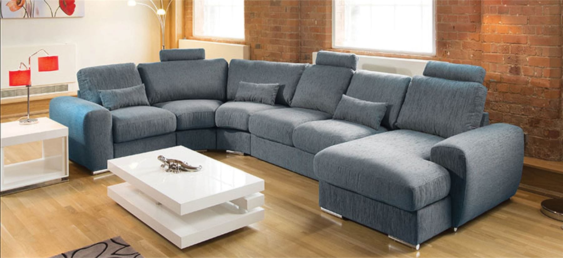 Quatropi Massive Ultra Modern High Quality Sofa Settee Corner Group Grande 24RH