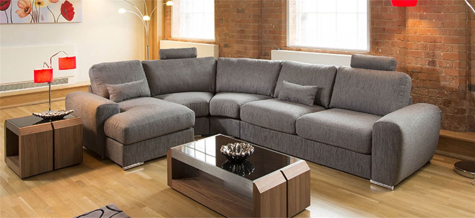 Quatropi Massive Ultra Modern Quality L Shape Sofa Corner Group Grande 29RH