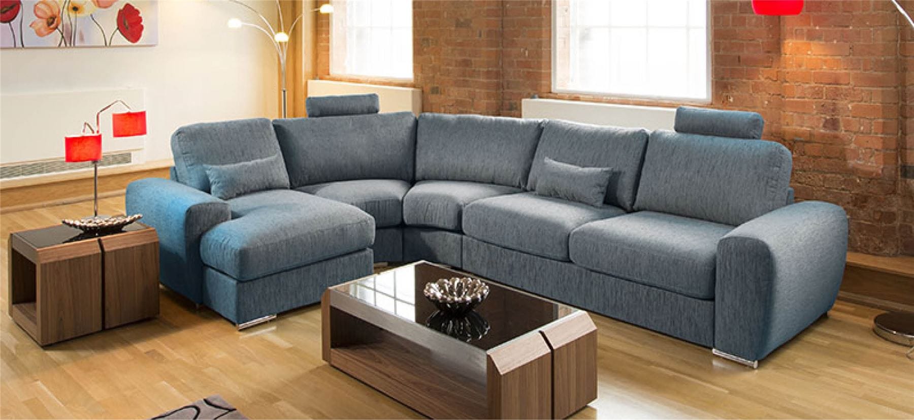 Quatropi Massive Ultra Modern Quality L Shape Sofa Corner Group Grande 29RH