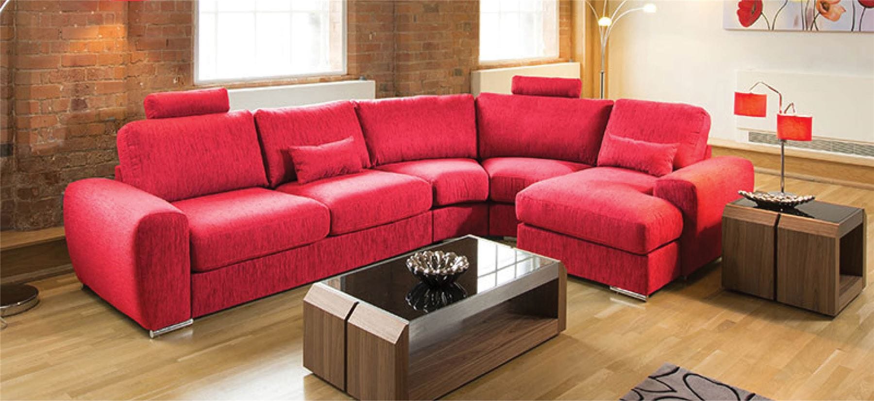 Quatropi Massive Ultra Modern Quality L Shaped Sofa Corner Group Grande 29RH