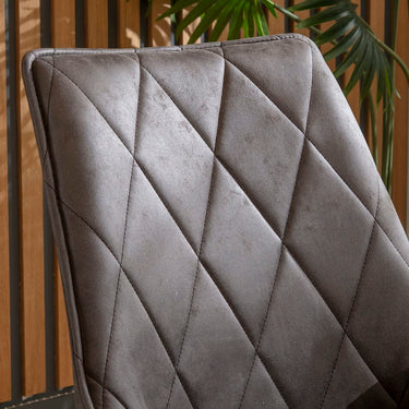 Quatropi Mia Carver Dining Chair with Arms Dark Grey