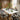 Quatropi Mila & Cain 6 Seater Extendable Dining Set Black & White Ceramic