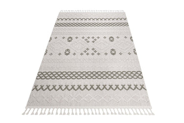 Quatropi Miya Medium Rug Green / Grey / White 160 X 230cm
