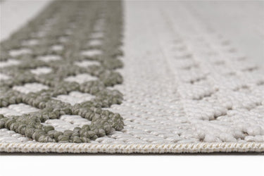 Quatropi Miya Medium Rug Green / Grey / White 160 X 230cm