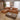 Quatropi Modern 3 Seater Tan Leather Sofa and Footstool 309x196cm