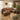 Quatropi Modern 4 Seat Small Modular L Shape Corner Sofa Couch Brown Fabric