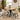 Quatropi Modern 4 Seat Solid Wooden Round Dining Table Natural Star Base 120cm