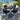 Quatropi Modern 4 Seater Outdoor Garden Bar Set Ceramic Aluminium Blue Charcoal