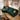 Quatropi Modern 4 Seater Velvet Sofa with Round Chaise Bottle Green 322cm x 165cm