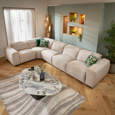 Quatropi Modern 5 Seater Large Recliner Corner Sofa L-Shape Settee Beige 372x220cm 8
