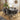 Quatropi Modern 6 Seat Extending Ceramic Dining Table and Chairs Set Grey Black