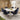 Quatropi Modern 6 Seat Round Dining Set Gloss White And Navy Blue Velvet 160cm