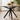 Quatropi Modern 6 Seat Solid Wooden Round Dining Table Stained Star Base 140cm