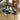 Quatropi Modern 6 Seater Ceramic Marble Dining Table And Chairs Set Grey Blue