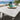 Quatropi Modern 6 Seater Ceramic Outdoor Garden Dining Set Aluminium Cream