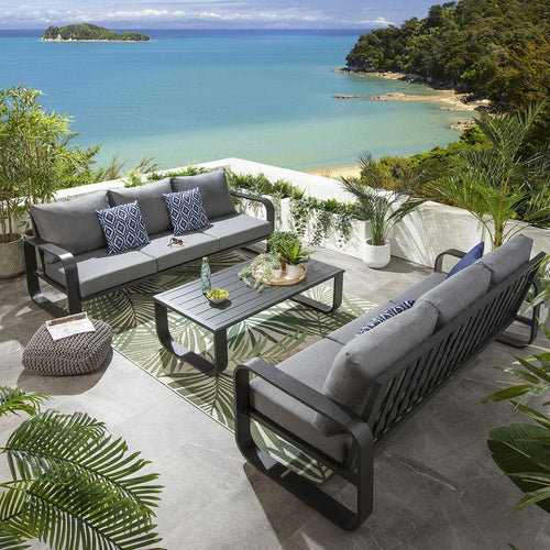 Freddy 6 Seater Outdoor Garden Sofa Set Slate