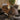 Quatropi Modern 6 Seater Oval Kitchen Dining Table Chevron Brown Oak 180x90cm
