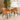 Quatropi Modern 6 Seater Oval Modern Dining Table and Chairs Set Orange Black