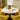 Quatropi Modern 6 Seater Round Ceramic Marble Dining Set Gold Yellow Velvet 135cm