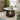 Quatropi Modern 6 Seater Round Ceramic Marble Dining Set Gold Yellow Velvet 135cm