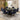 Quatropi Modern 6 Seater Round Dining Set Lazy Susan Black Oak Navy 160cm