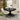 Quatropi Modern 6 Seater Round Dining Set Lazy Susan Black White Leather 160cm