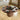 Quatropi Modern 6 Seater Round Dining Set Lazy Susan Walnut White Leather 160cm