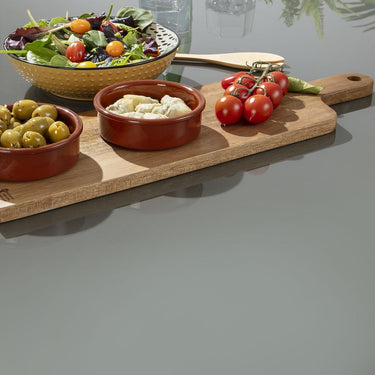 Quatropi Modern 8 Seat Outdoor Garden Dining Table Glass Aluminium Beige 180cm