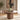 Quatropi Modern 8 Seater Large Round Dining Table LED Lazy Susan Dark Elm 160cm