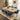 Quatropi Modern 8 Seater Natural Solid Wood Extending Dining Set Blue 160-230cm