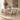 Quatropi Modern 8 Seater Silver-Gold Oval Glass Dining Table and Chairs Sets Cream Hopsack