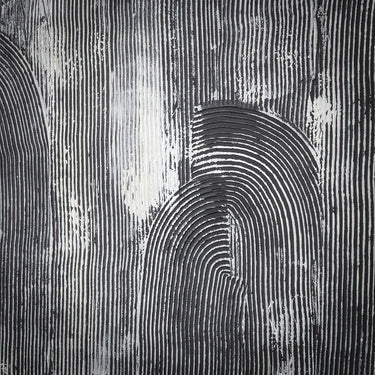 Quatropi Modern Absract Framed Wall Artwork Black & Grey 120x90cm