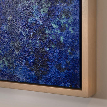 Quatropi Modern Abstract Framed Wall Artwork Blue & White 60x90cm