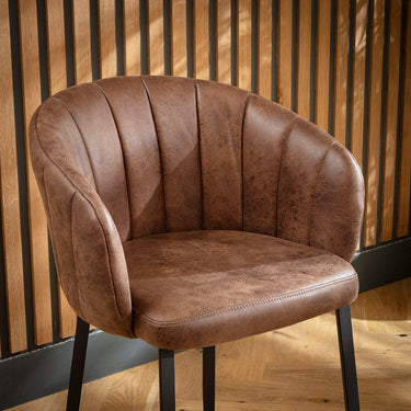 Quatropi Modern Breakfast Counter Bar Stool Chairs With Back Anitique Brown Fabric