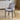 Quatropi Modern Carver Kitchen Dining Room Chair with Arms Light Grey Fabric