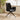 Quatropi Modern Carver Swivel Dining Room Chair with Arms Black Velvet