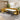 Quatropi Modern Corner Bench Dining Set 6 Seater Ceramic Extending Mustard Yellow