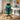 Quatropi Modern Ergonomic Office Chair Home Desk Computer Black Turquoise Blue Fabric 