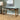 Quatropi Modern Home Office Shagreen Desk with Storage Drawers Black Brass 168cm