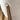 Quatropi Modern Hopsack Fabric Kitchen Dining Room Chair Cream Gold Wood