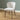 Quatropi Modern Hopsack Fabric Kitchen Dining Room Chair Cream Gold Wood